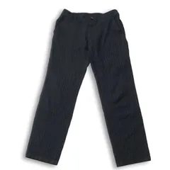 BLACK LABEL CRESTBRIDGE ブラックレーベル クレストブリッジ 秋冬★ ウール ストライプ スラックス パンツ Sz.73 メンズ 紺