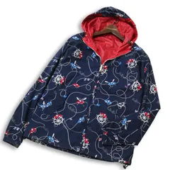 Duffer ダファー 通年 2WAY リバーシブル★ マリンモチーフ 総柄 マウンテンパーカー ジャケット Sz.L メンズ