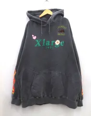 ★2175☆XLARGE エクストララージ PIGMENT DYLED PUFF LOGO PULLOVER HOODED SWEAT ピグメントダイパフロゴプルオーバーフーディー　XL