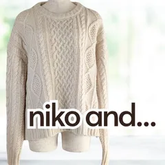 UESD nikoand... ケーブルニットセーター アイボリー サイズ４ レディース ニコアンド