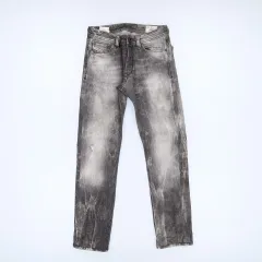 W28 L32 ディーゼル グレーウォッシュ ダメージ ジーン デニムパンツ 1210H2