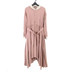 【未使用級】hazama経年真価のワンピース　ターコイズ×サーモンピンク 2025年最新】hazama ワンピースの人気アイテム - メルカリ