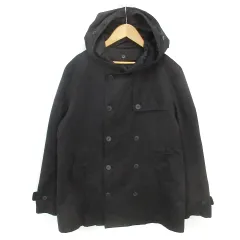 ティーケーミクスパイス タケオキクチ THE SHOP TK MIXPICE コート フード付き ショート丈 スタンドカラー ダブルボタン ライナー付き 3 黒 ブラック /FF3