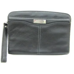 ミッシェルクラン MICHEL KLEIN セカンドバッグ クラッチバッグ フェイクレザー ブラック 黒 /YM6