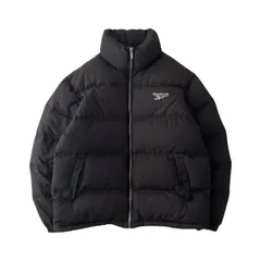 90ｓ　Reebok　ダウンジャケット　XL　刺繍ロゴ　ワンポイント　フェード