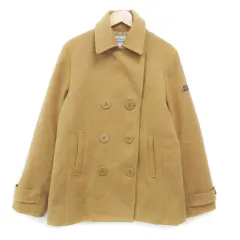 ロデオクラウンズ Rodeo Crowns Pコート ピーコート ミドル丈 ダブルボタン ロゴ刺? M ベージュ /FF5のサムネイル