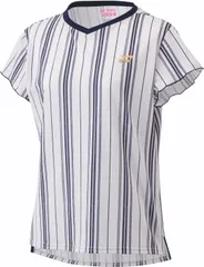ヨネックス YONEX テニス ウィメンズゲームシャツ 硬式 軟式 ソフトテニス Tシャツ トップス 半袖 トーナメント ツアー ゲーム 試合 練習 吸汗 速乾 ストレッチ レディース 女性  20799 170 ミッドナイト