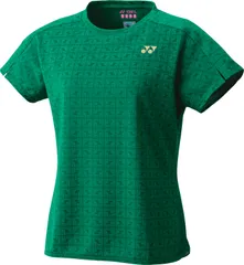 ヨネックス YONEX テニス ウィメンズゲームシャツ 硬式 軟式 ソフトテニス Tシャツ トップス 半袖 トーナメント ツアー ゲーム 試合 練習 吸汗 速乾 ストレッチ レディース 女性  20798 455 リーフグリーン