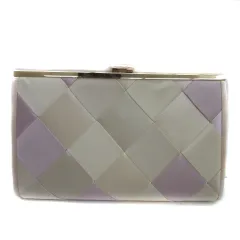 ガール Girl パーティバッグ クラッチバッグ ショルダーバッグ 斜めがけ 2way 格子柄 チェーン付き 600 マルチカラー ピンク /YS3