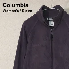 Columbia（コロンビア） フルジップフリースジャケット ダークパープル Sサイズ レディース ラグランスリーブ 古着