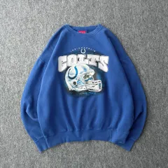 USA古着　COLTS　デザインスウェット　NFL　90ｓ　アーカイブ　プリント