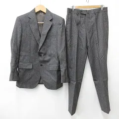 五大陸 gotairiku スーツ セットアップ テーラードジャケット シングル 総裏 サイドベンツ スラックス スリムストレート ツィード 毛 グレー 2KR 7のサムネイル