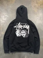 【入手困難XLサイズ☆即完売モデル】STUSSY　サイコロダイスロゴ　 パーカー STUSSY ステューシー ROLL THE DICE パーカー プルオーバー | street