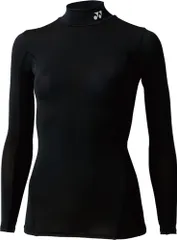 ヨネックス YONEX ウィメンズハイネック長袖シャツ トップス 機能インナー コンプレッション フィットネス UVカット 吸汗速乾 ストレッチ 抗菌防臭 トレーニング レディース  STBF1504 007 ブラック