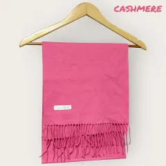 カシミア 100 ピンク マフラー