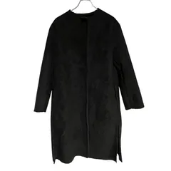 ZM1655 BLANC.. ブラン コート ジャケット レザー ブラック アウター シンプル カジュアル レディース 38