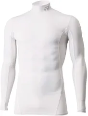 ヨネックス YONEX ハイネック長袖シャツ STB-F1008 着圧 コンプレッション フィットネスモデル 高機能アンダー インナー 全体着圧 練習 トレーニング メンズ レディース  STBF1008 202 ホワイト/ホワイト