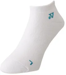 ヨネックス YONEX テニス ウィメンズスニーカーインソックス レディース アンクル丈 靴下 ソックス ワンポイント ロゴ 直角型 スポーツソックス トレーニング 部活 学校 練習  29121 682 ホワイト/ターコイズ