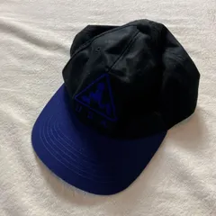 PTS プレンティタフスポーツ 刺繍キャップ 黒×青 ヴィンテージ 0222