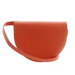 ケイトスペード サタデー kate spade SATURDAY  ショルダーバッグ フェイクレザー フラップ オレンジ /MI