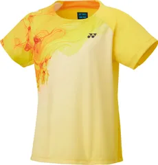 ヨネックス YONEX テニス ジュニアゲームシャツ シャツ トップス ゲーム 試合 公式 大会 紫外線対策 冷感 ベリークール 吸汗速乾 制電 日本バドミントン協会審査合格 キッズ 子供  20817J 279 ライトイエロー