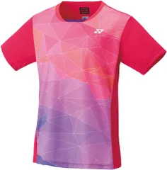 ヨネックス YONEX テニス ウィメンズゲームシャツ Tシャツ ウエア トップス 半袖 トーナメント ツアー ゲーム 試合 練習 トレーニング 吸汗 速乾 レディース 女性 大人  20739 122 ブライトピンク