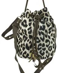 レスポートサック LeSportsac MAISON DE REEFUR 別注 レオパード 巾着 2WAY ハンドバック ショルダーバッグ レディース 表記無 