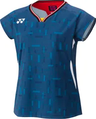 ヨネックス YONEX テニス ウィメンズゲームシャツ   フィットシャツ   20917 629 デニムネイビー