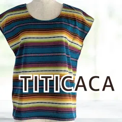 USED TITICACA エスニックボーダーニット フリーサイズ レディース チチカカのサムネイル