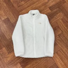 レディース L THE NORTH FACE ザノースフェイス 白 フリース ジップアップ
