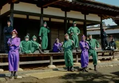 【中古】生写真(男性) 集合(12人)/横型・全身・4人座り/ミュージカル「忍たま乱太郎」第五弾～新たなる敵!～再演 ブロマイドセット公演会場限定購入特典