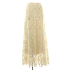 クラネ CLANE イエナ取扱い CLASSIC LACE MERMAID SKIRT スカート ロング フレア コットン 2 アイボリー /NR ■OS