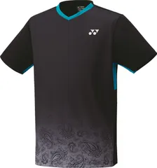 ヨネックス YONEX テニス ユニゲームシャツ フィットスタイル シャツ ベリークール キシリトール 部活 クラブ 練習 練習試合 自主練 トレーニング  10604 007 ブラック