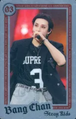 【中古】コレクションカード(男性) [メタリック仕様]：Stray Kids/バンチャン(Bang Chan)/ライブフォト・枠赤/「Stray Kids World Tour ＜dominATE JAPAN＞」静岡エコパスタジアム公演オフィシャルグッズ事後通