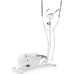 クロストレーナー 電源不要 エリプティカルマシン 1-8段階負荷調節 室内フィットネス 有酸素運動 デジタルモニター スマホホルダー キャスター付き ダイエット 自宅用 エアロバイク ステッパー ランニングマシン フィットネスバイク【ホワイト】