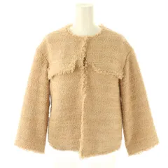 ビーミングバイビームス B:MING LIFE STORE by BEAMS 24SS ツイードジャケット ノーカラージャケット L ベージュ /DF ■OS
