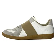 Maison Margiela(メゾンマルジェラ) スニーカー 40美品  レプリカ S97WS0078 白×ライトグレー レザー