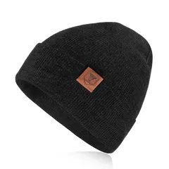 【新品】 [OZERO] ニット帽 メンズ レディース 帽子 冬【大きいサイズ 軽量 伸縮性がいい】 ビーニー帽 ランニング スキー スノボ 自転車 黒 0