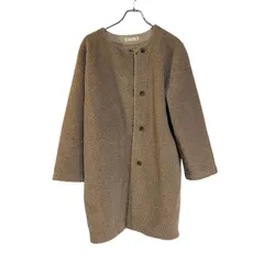 ZM1655 eux C ドゥ セー Porte-moi a jamais ボア ジャケット アウター コート ベージュ カーキ レディース サイズ不明