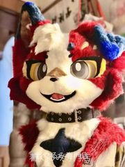 猫 犬 着ぐるみ ケモノ体 フルスーツ セット 全頭ヘッド ファースーツ