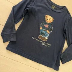 ポロラルフローレン ポロベア 長袖Tシャツ ロンT 110cm ネイビー キッズ