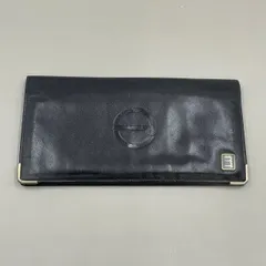 美品　Dunhill ダンヒル　長財布　ロングウォレット　レザー　ロゴ型押し　ゴールド　型押し　黒　ブラック
