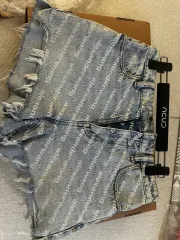 Alexander Wang ロゴ デニムハーフパンツ