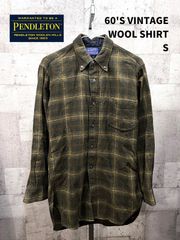 058【超希少・美品】ペンドルトン 60s ブラックウォッチ ネルシャツ L