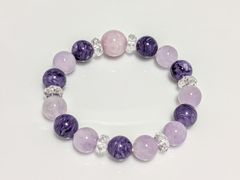 パワーストーン ブレスレット 天然石 ブルートパーズ他 14cm No.279