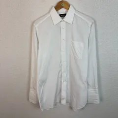 Burberrys バーバリーズ 長袖シャツ ロゴ刺繍 無地 ホワイト メンズ 古着 レトロ クラシック