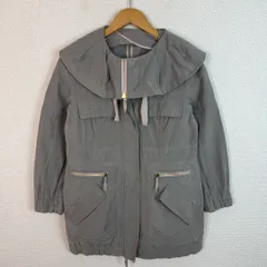 RED VALENTINO レッドヴァレンティノ ミリタリージャケット コート フリル グレージュ レディース 古着 モード カジュアル