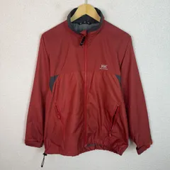 HELLY HANSEN ヘリーハンセン ジャケット ブルゾン ロゴ刺繍 レッド Sサイズ メンズ 古着 アウトドア ストリート