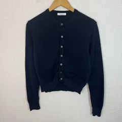 ★新品★MACPHEE ネイビー ノーカラーカーディガン Sサイズ MACPHEE（マカフィー）カーディガン 紺 サイズ:S レディース