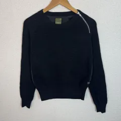 G-STAR RAW ジースターロゥ ニット セーター 変形デザイン ジップ ブラック Sサイズ レディース 古着 モード ストリート